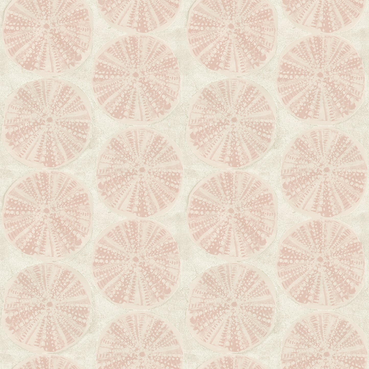 Chesapeake Sea Biscuit Peach Sand Dollar Wallpaper, 20.5-in by 33-ft