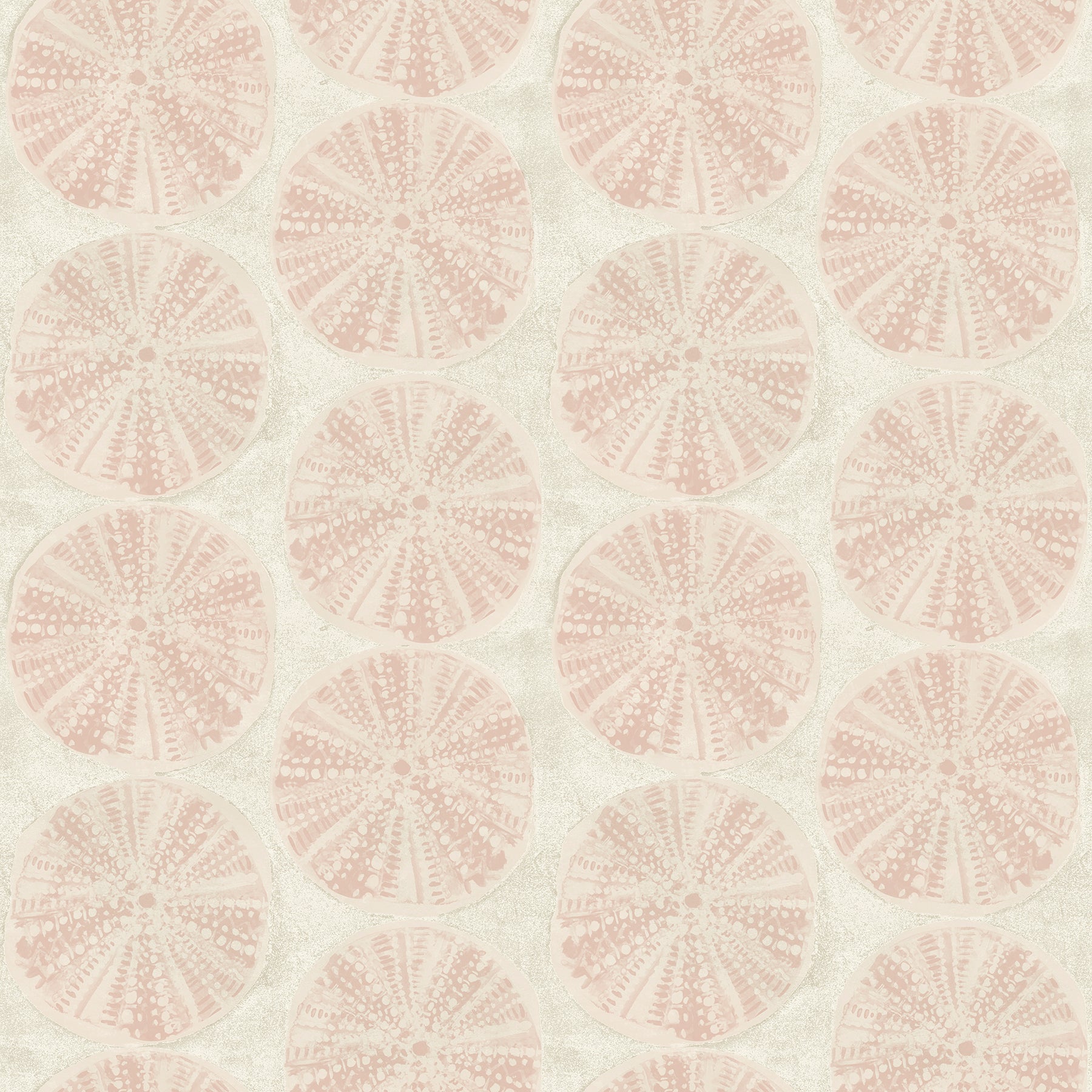 Chesapeake Sea Biscuit Peach Sand Dollar Wallpaper, 20.5-in by 33-ft