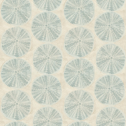 Chesapeake Sea Biscuit Aqua Sand Dollar Wallpaper, 20.5-in by 33-ft