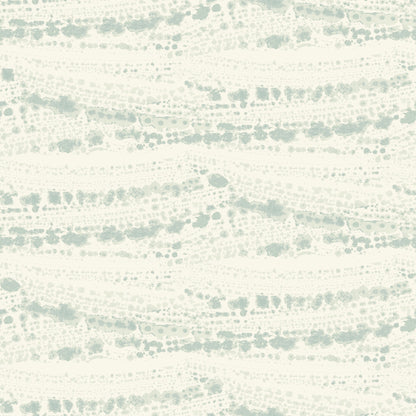 Chesapeake Rannell Aqua Abstract Scallop Wallpaper, 20.5-in by 33-ft