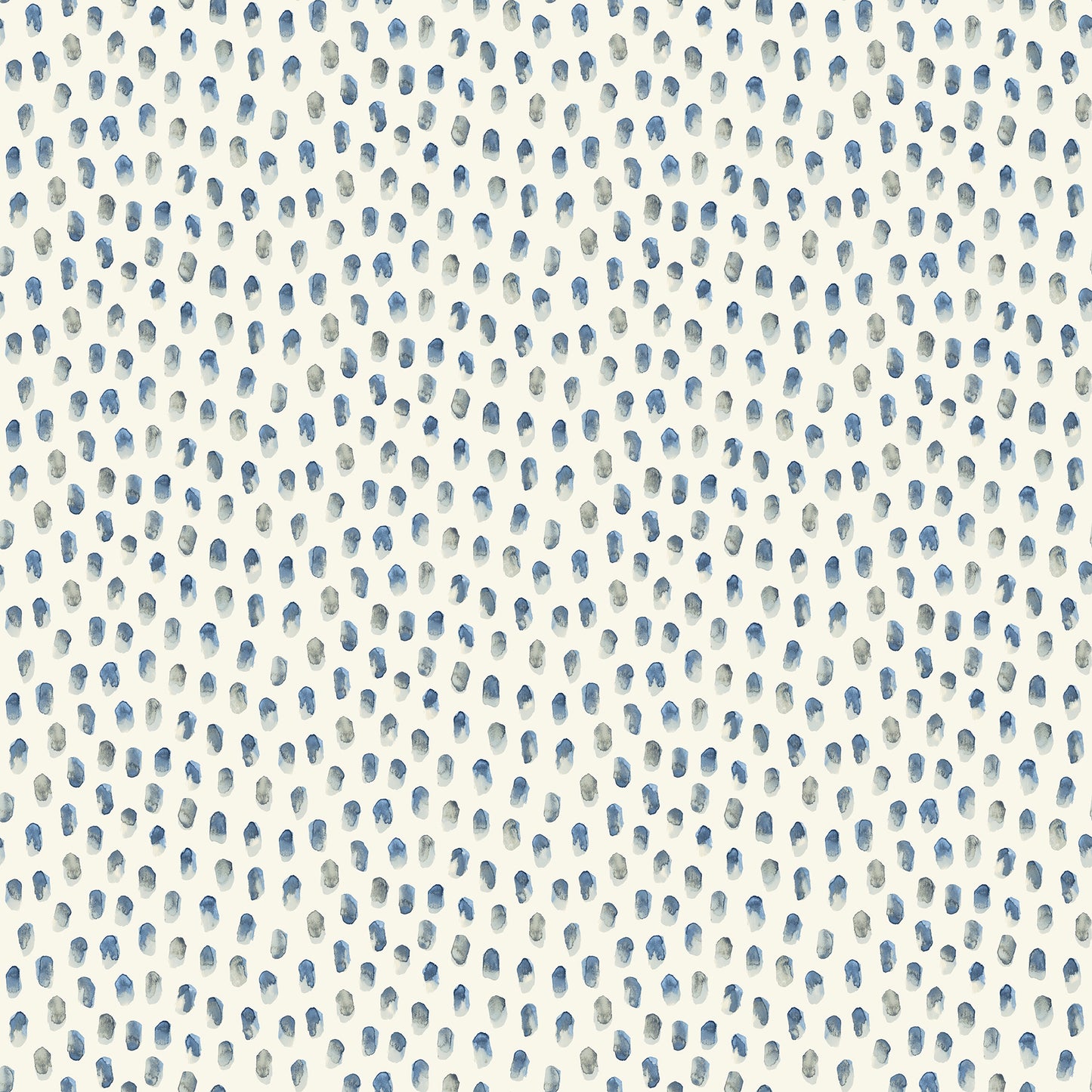 Chesapeake Sand Drips Blue Painted Dots Wallpaper, 20.5-in by 33-ft