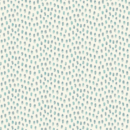 Chesapeake Sand Drips Aqua Painted Dots Wallpaper, 20.5-in by 33-ft