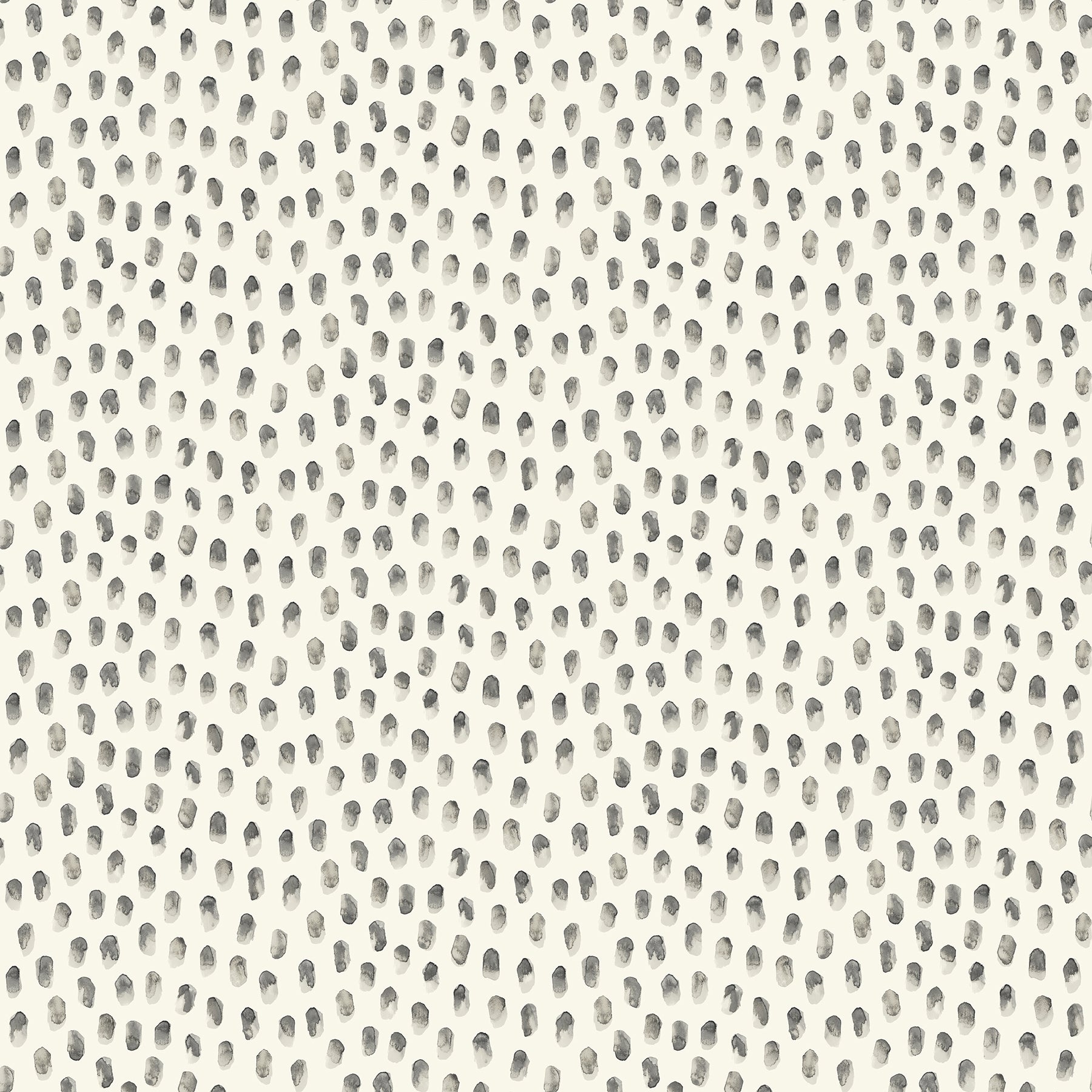 Chesapeake Sand Drips Dark Grey Painted Dots Wallpaper, 20.5-in by 33-ft