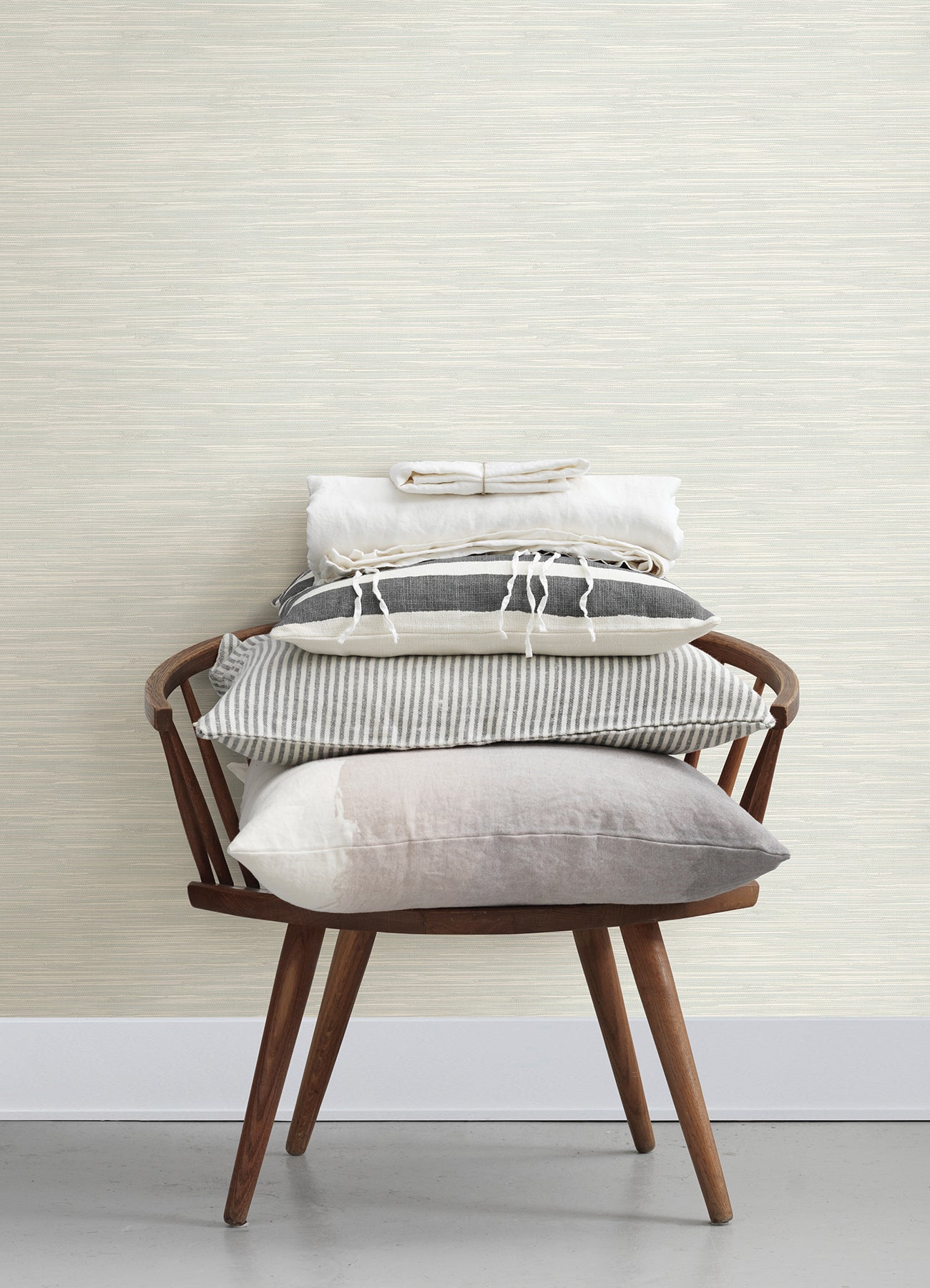 Chesapeake Grassweave Aqua Imitation Grasscloth Wallpaper, 20.5-in by 33-ft