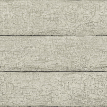 Chesapeake Morgan Grey Distressed Wood Wallpaper, 20.5-in by 33-ft