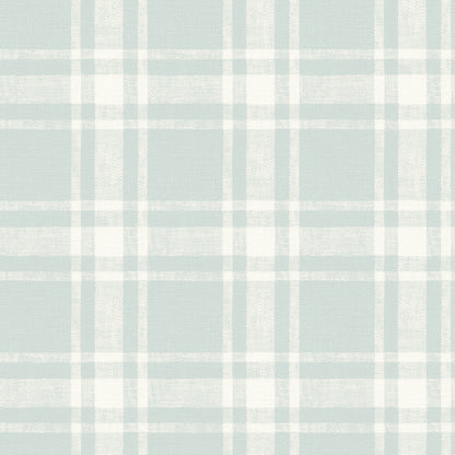 Chesapeake Antoine Light Blue Flannel Wallpaper, 20.5-in by 33-ft