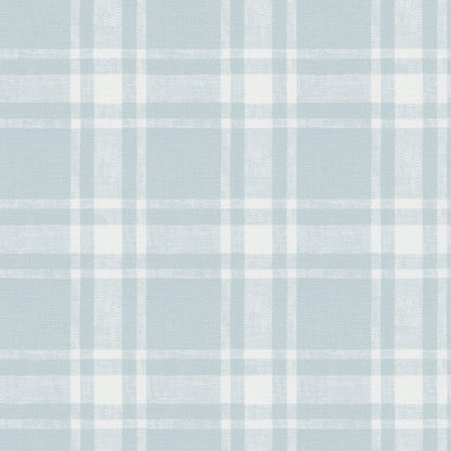 Chesapeake Antoine Sky Blue Flannel Wallpaper, 20.5-in by 33-ft