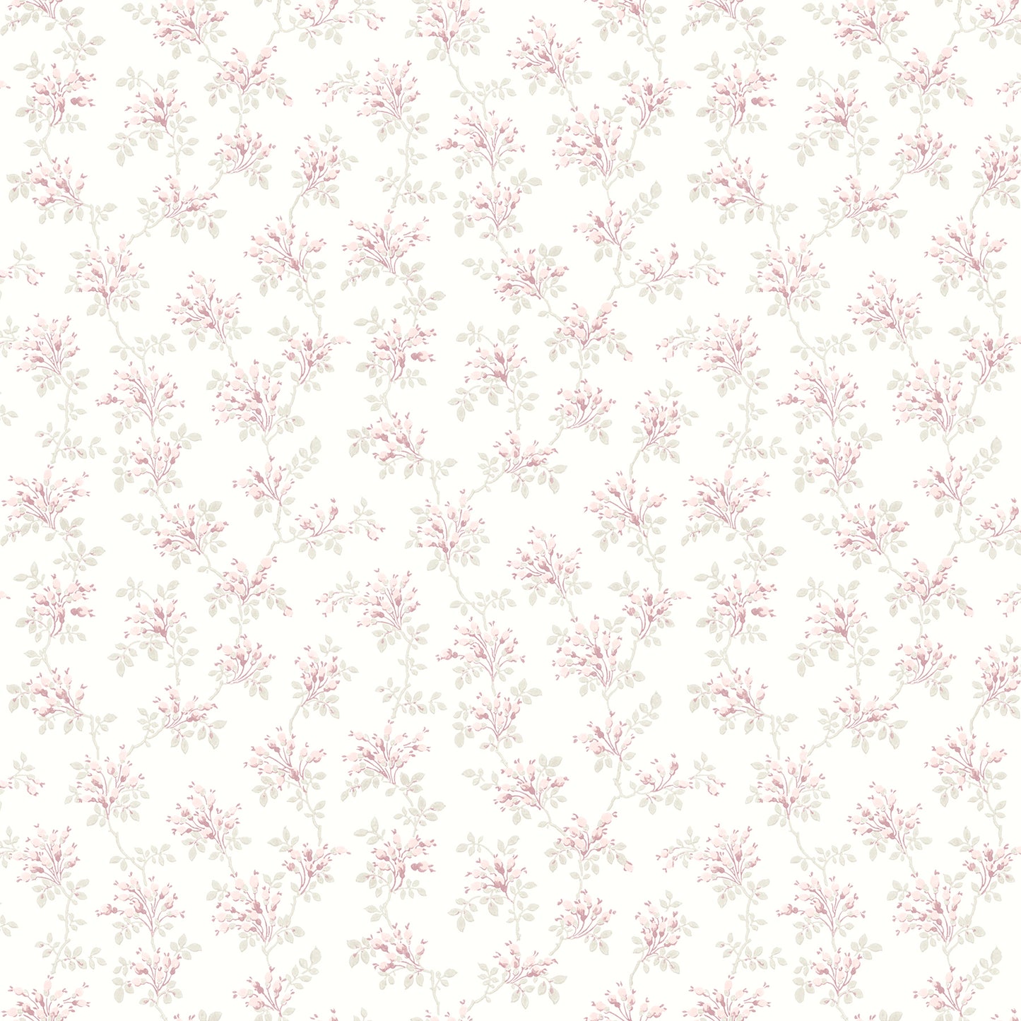 Chesapeake Sofiane Pink Botanical Trail Wallpaper, 20.5-in by 33-ft