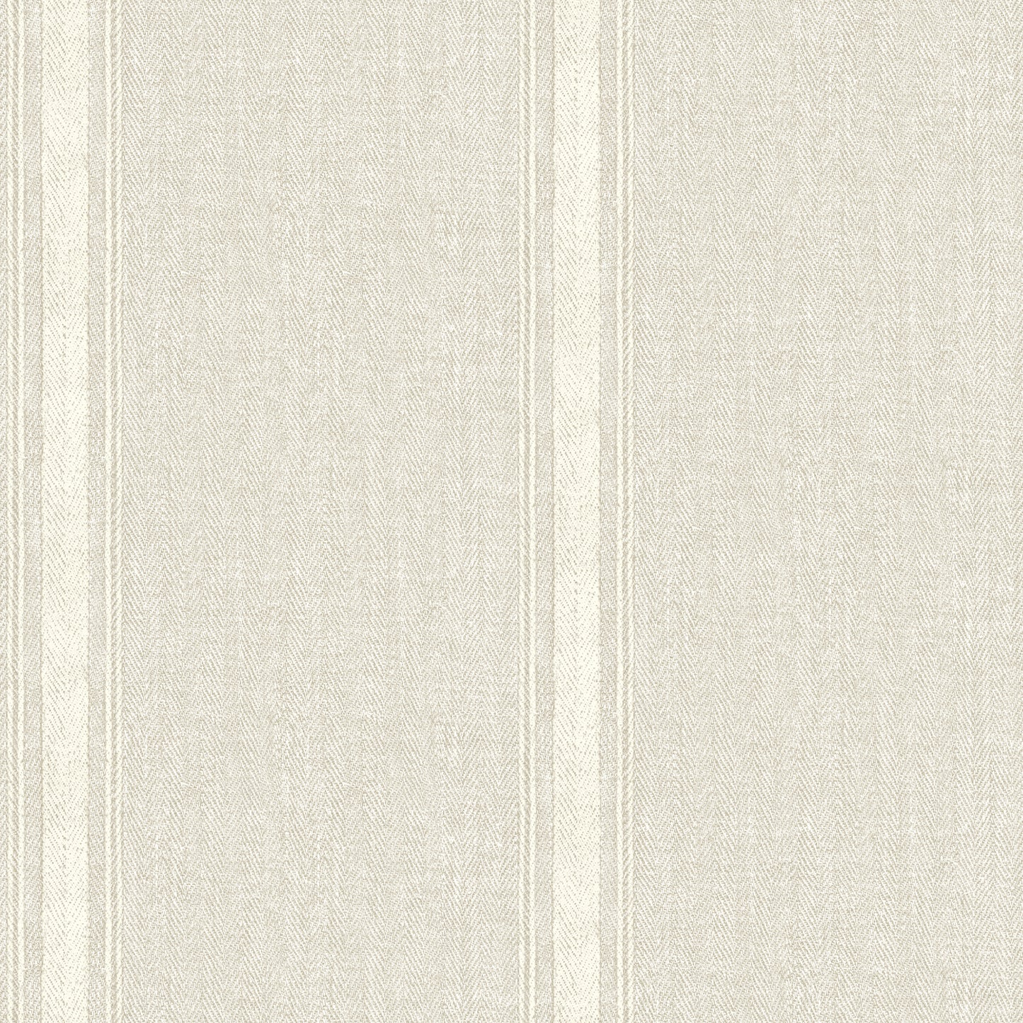 Chesapeake Linette Beige Fabric Stripe Wallpaper, 20.5-in by 33-ft