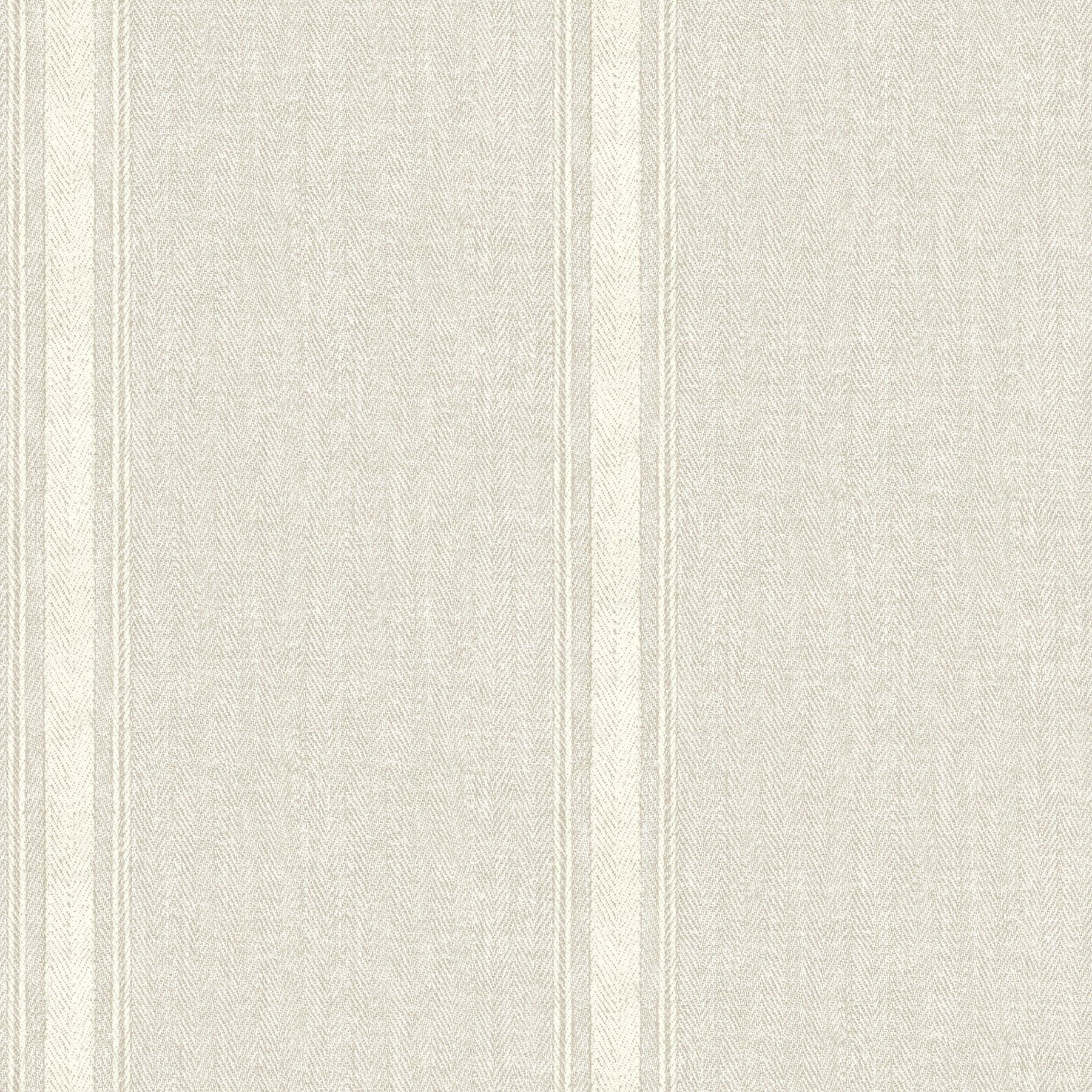 Chesapeake Linette Beige Fabric Stripe Wallpaper, 20.5-in by 33-ft