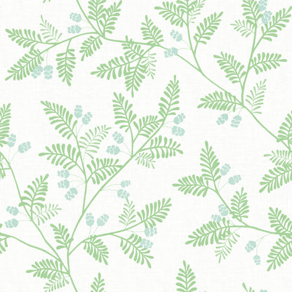 A-Street Prints Ardell Light Green Botanical Wallpaper, 20.5-in by 33-ft