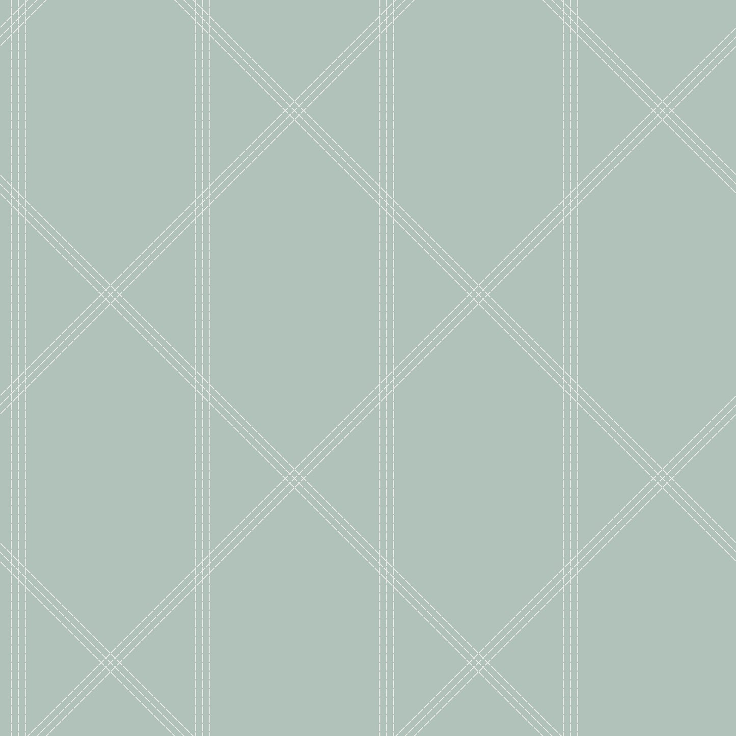 A-Street Prints Walcott Seafoam Stitched Trellis Wallpaper, 20.5-in by 33-ft