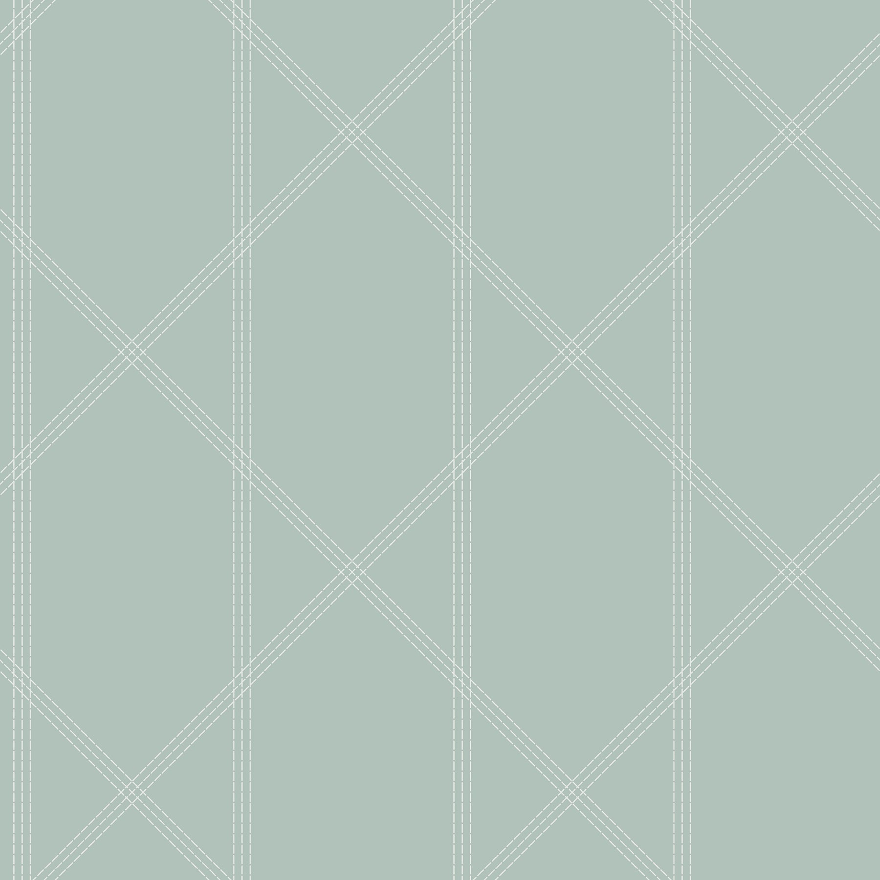 A-Street Prints Walcott Seafoam Stitched Trellis Wallpaper, 20.5-in by 33-ft