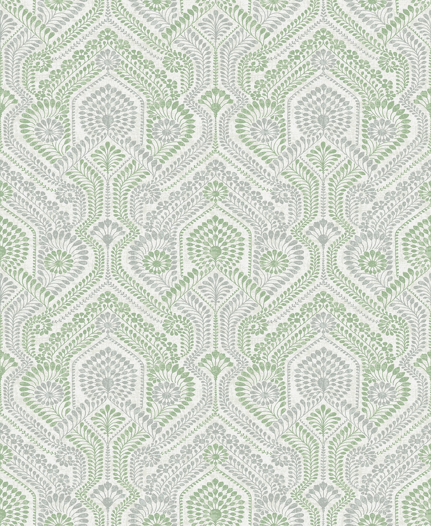 A-Street Prints Fernback Green Ornate Botanical Wallpaper, 20.5-in by 33-ft