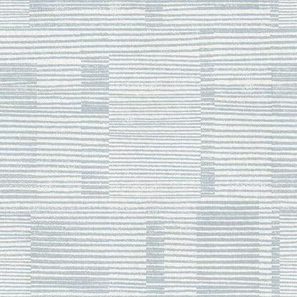 A-Street Prints Callaway Light Blue Woven Stripes Wallpaper, 20.5-in by 33-ft