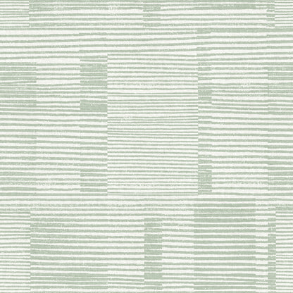 A-Street Prints Callaway Green Woven Stripes Wallpaper, 20.5-in by 33-ft