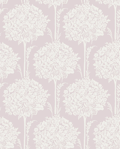 A-Street Prints Zaria Lavender Topiary Wallpaper, 20.5-in by 33-ft