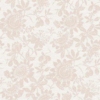 A-Street Prints Helen Mauve Floral Trail Wallpaper, 20.5-in by 33-ft