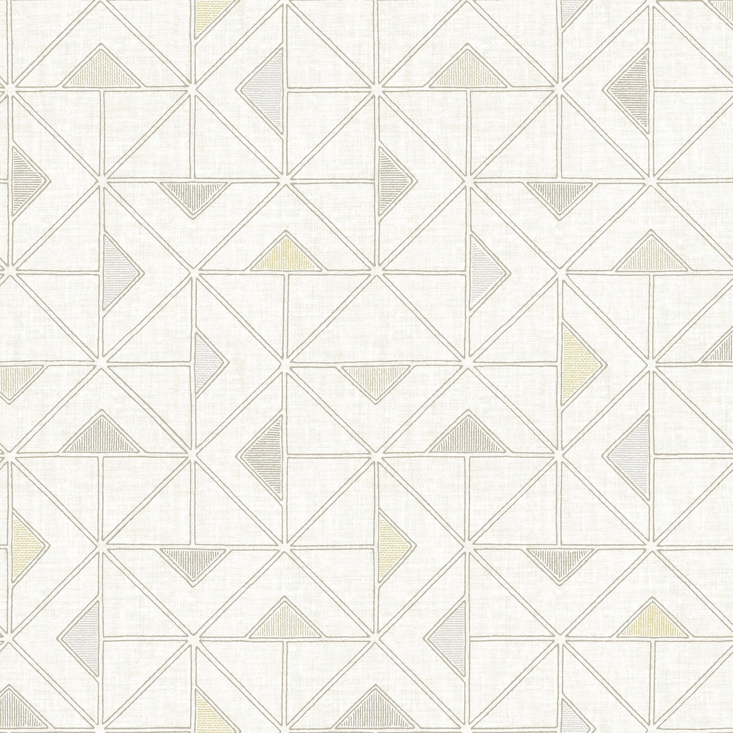 A-Street Prints Jekyl Beige Triangles Wallpaper, 20.5-in by 33-ft