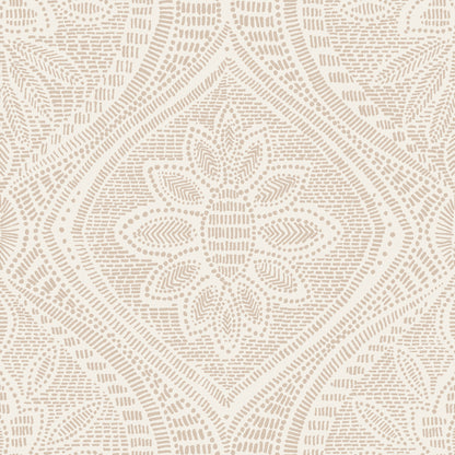 A-Street Prints Scout Blush Floral Ogee Wallpaper, 20.5-in by 33-ft