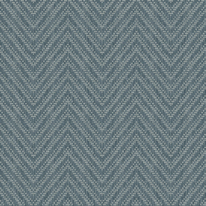 A-Street Prints Glynn Teal Chevron Wallpaper, 20.5-in by 33-ft