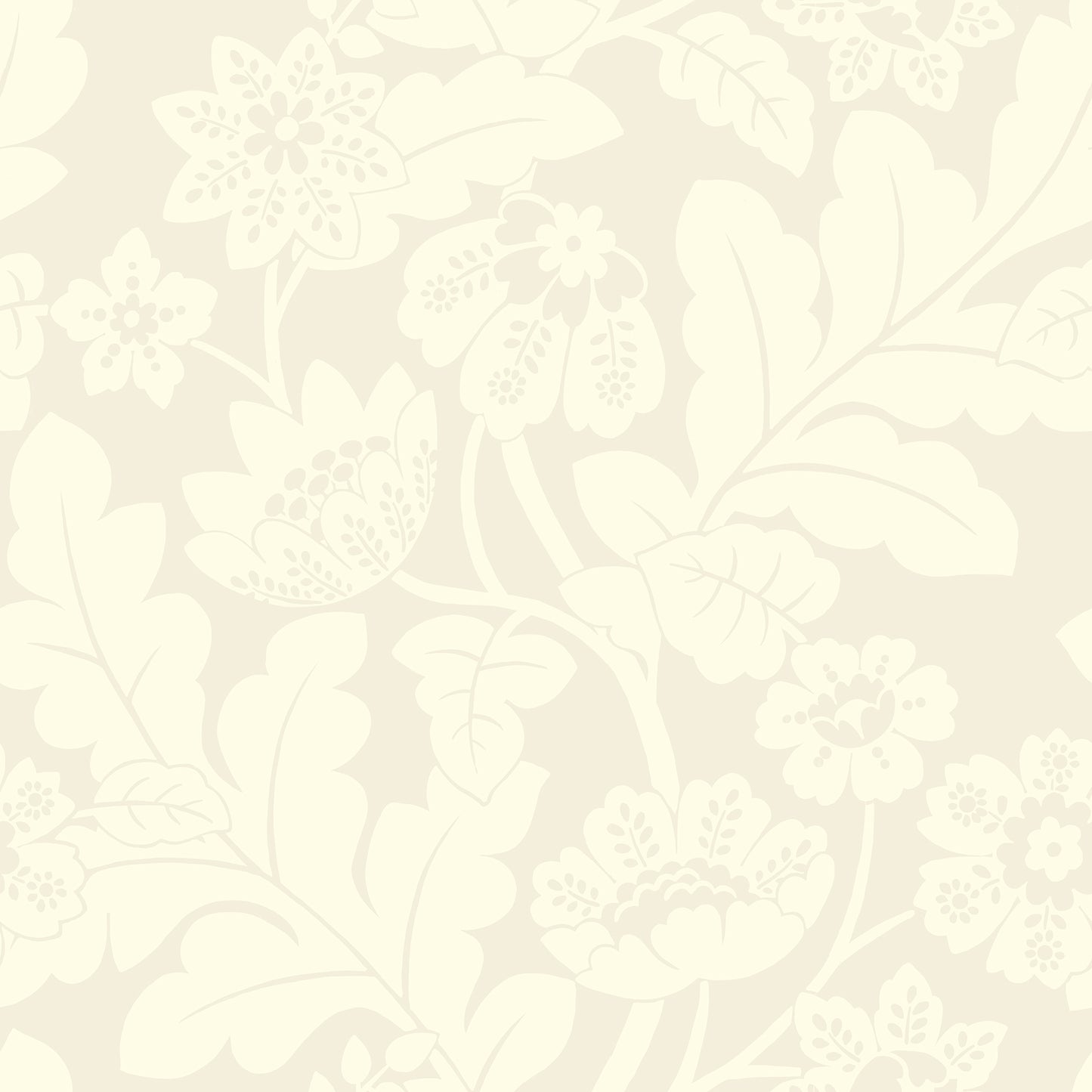 A-Street Prints Augusta White Flock Damask Wallpaper, 20.5-in by 33-ft