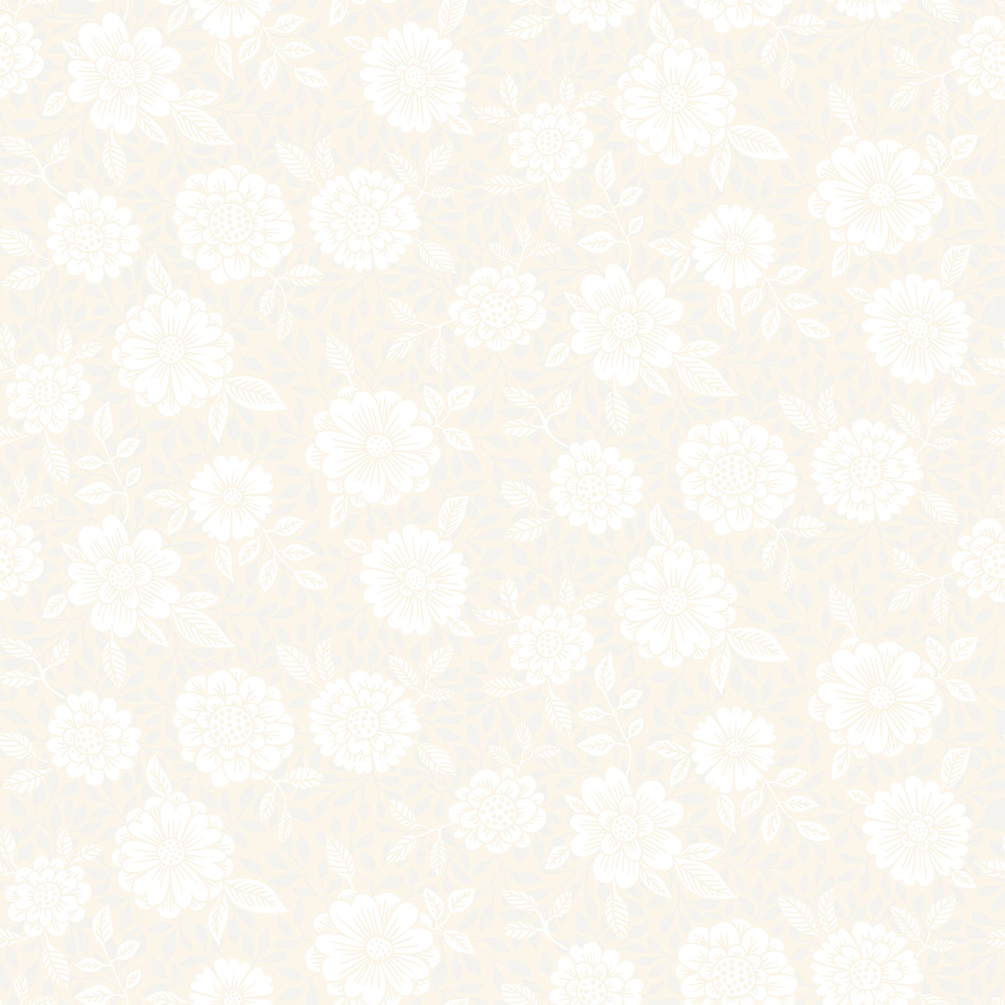 A-Street Prints Lizette Cream Charming Floral Wallpaper, 20.9-in by 33-ft