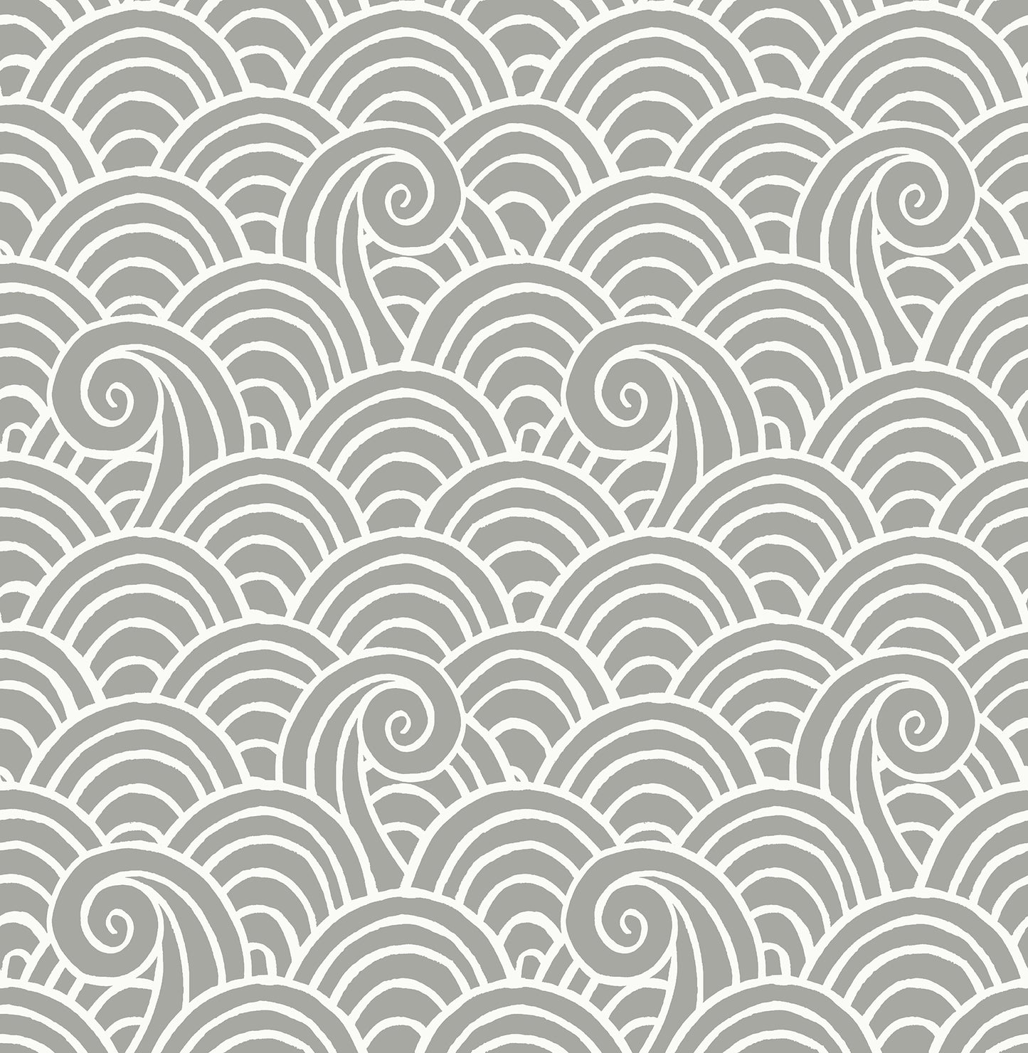 A-Street Prints Alorah Grey Wave Wallpaper, 20.5-in by 33-ft