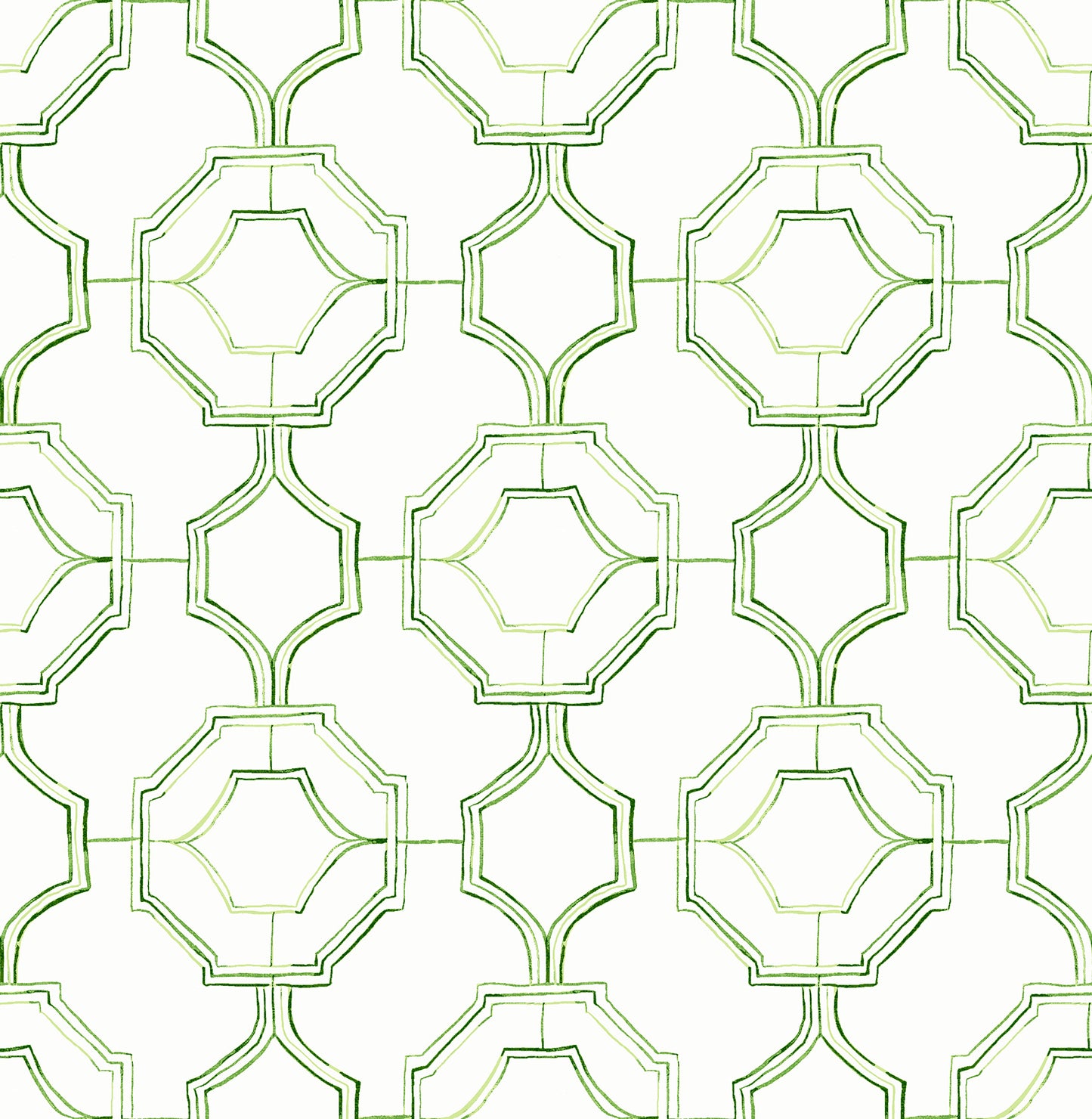 A-Street Prints Gallina Green Trellis Wallpaper, 20.5-in by 33-ft