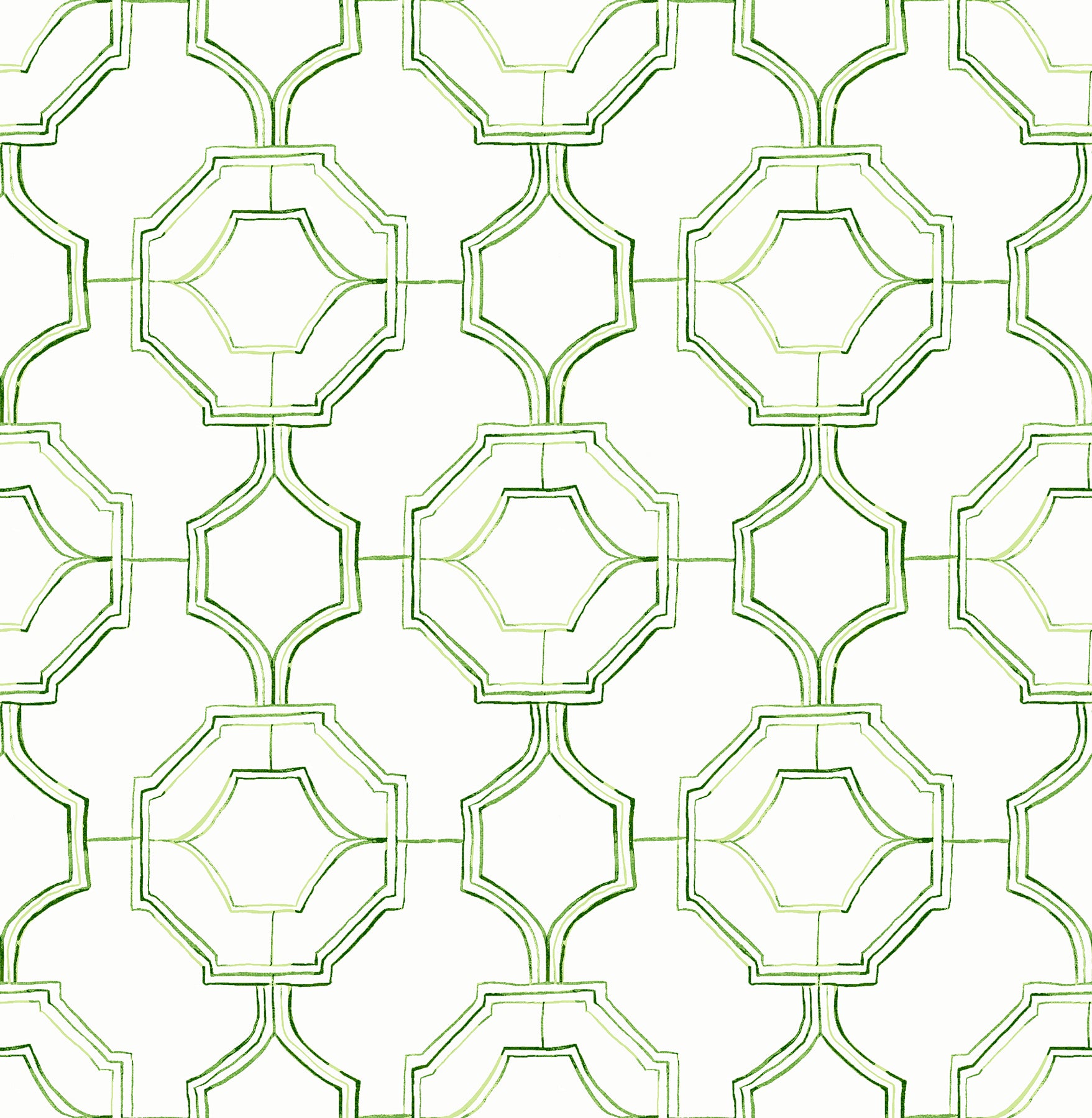 A-Street Prints Gallina Green Trellis Wallpaper, 20.5-in by 33-ft