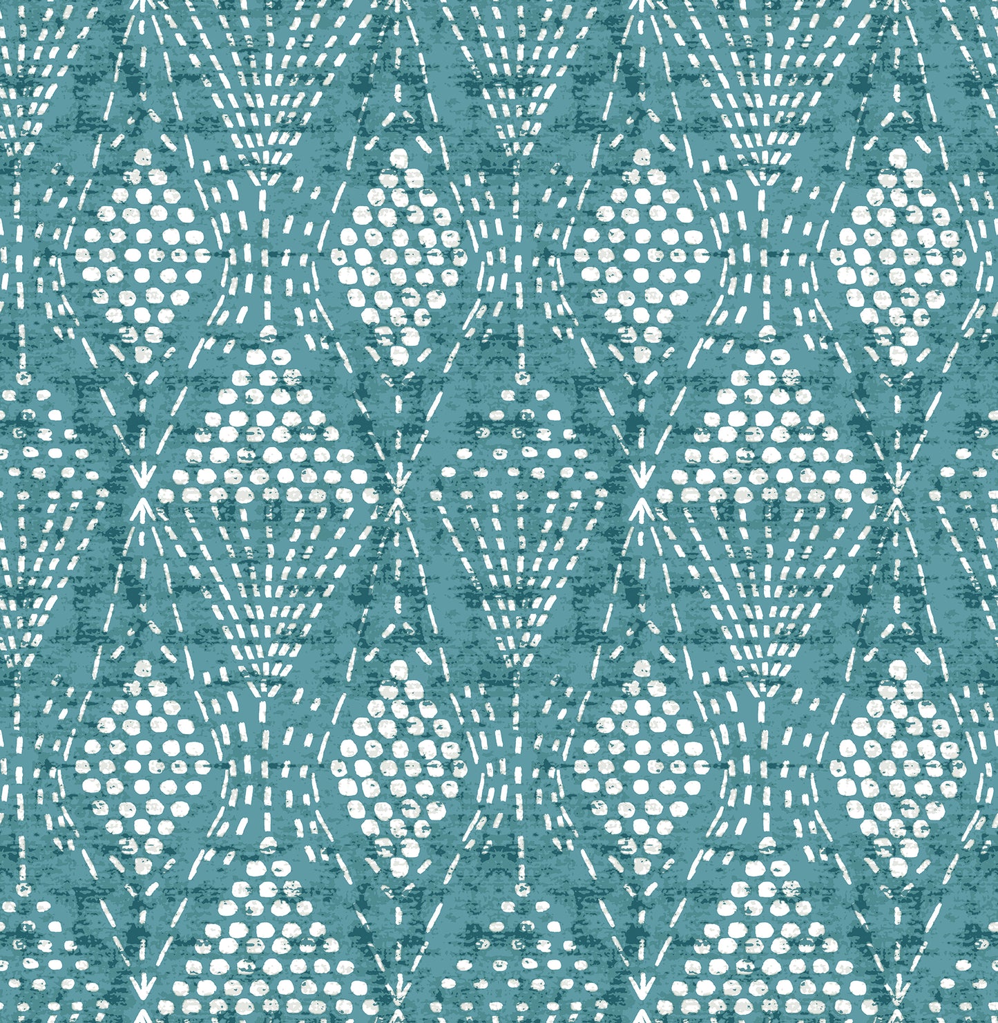 A-Street Prints Grady Teal Dotted Geometric Wallpaper, 20.5-in by 33-ft