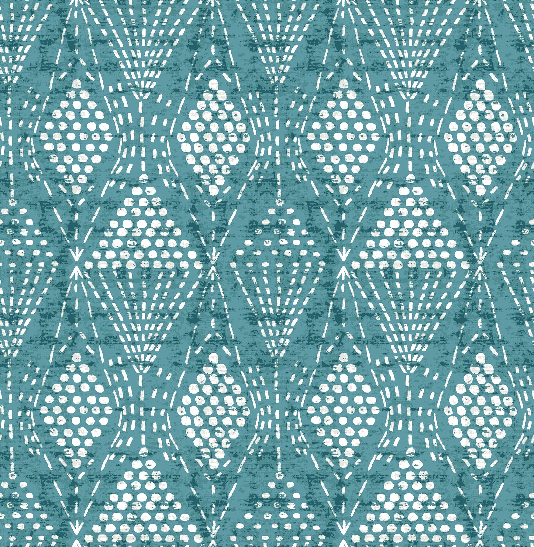 A-Street Prints Grady Teal Dotted Geometric Wallpaper, 20.5-in by 33-ft