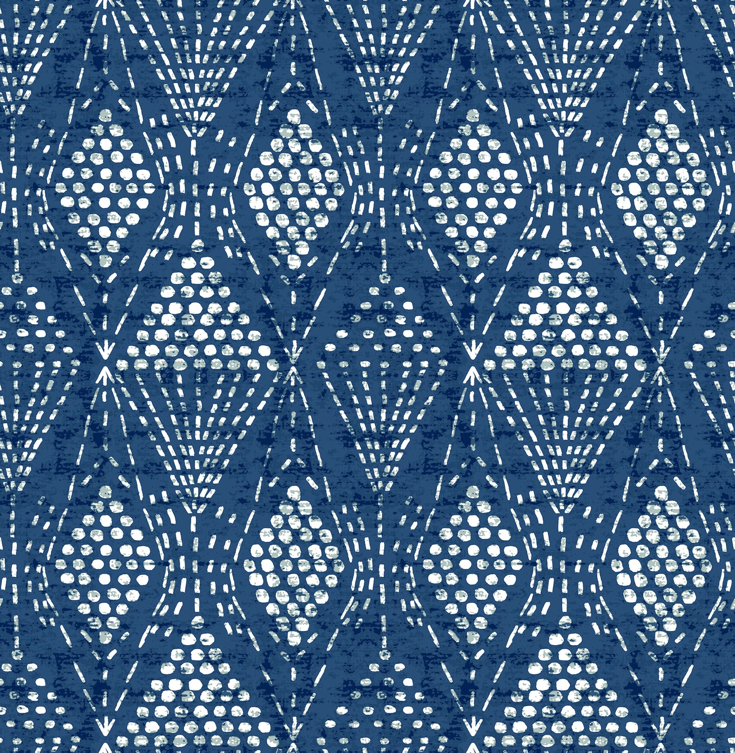 A-Street Prints Grady Blue Dotted Geometric Wallpaper, 20.5-in by 33-ft