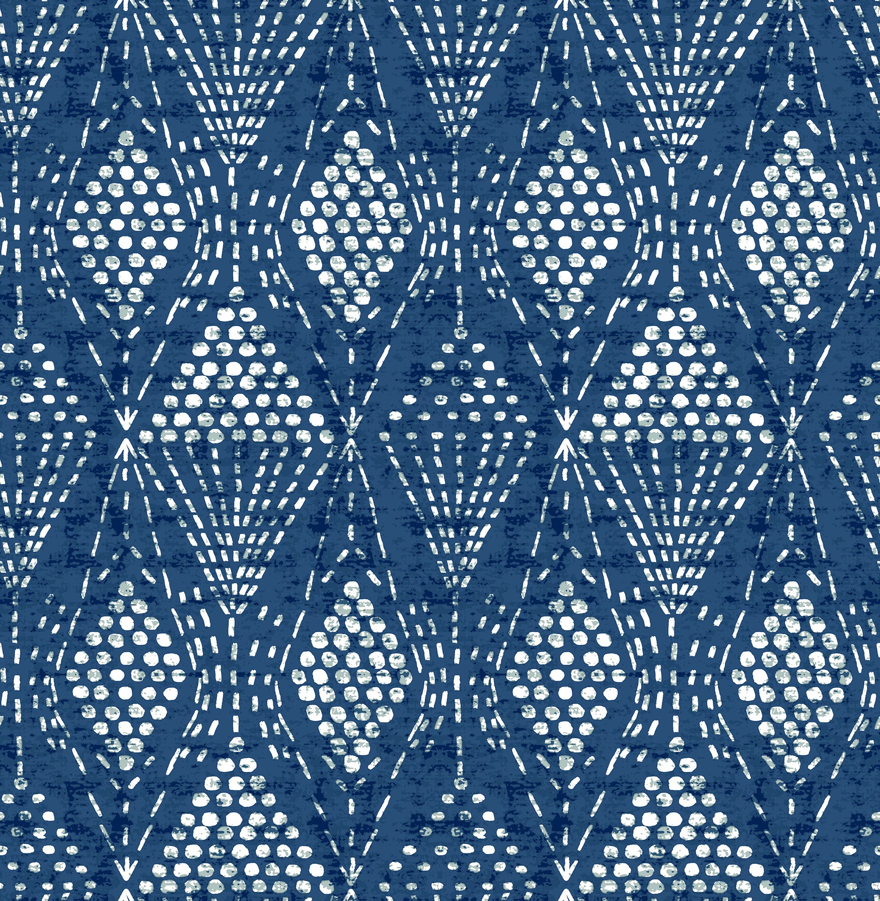 A-Street Prints Grady Blue Dotted Geometric Wallpaper, 20.5-in by 33-ft