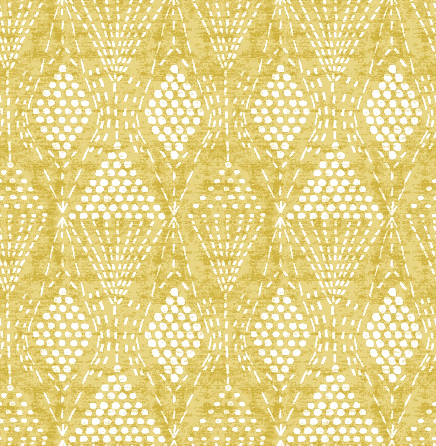 A-Street Prints Grady Yellow Dotted Geometric Wallpaper, 20.5-in by 33-ft