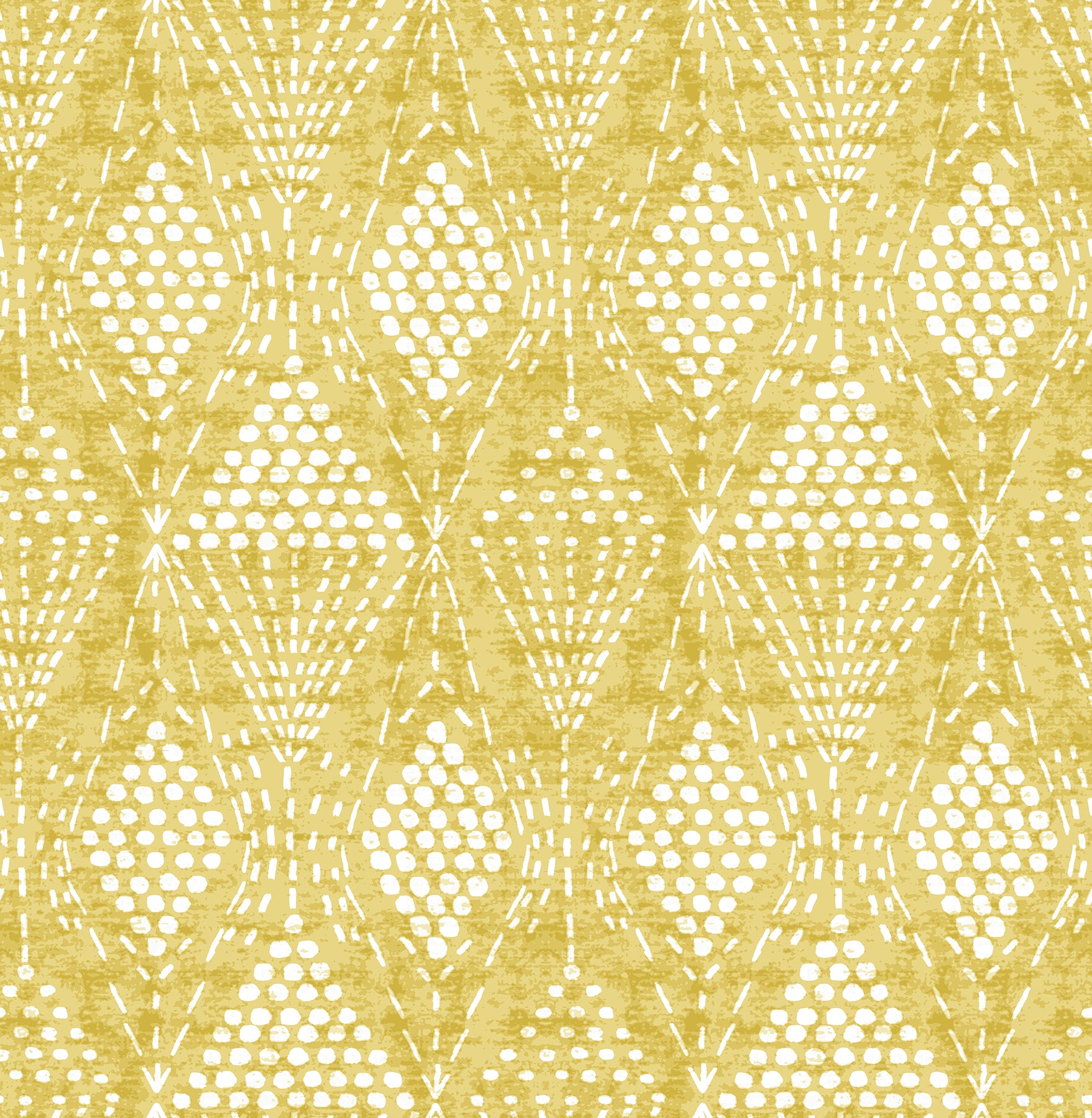 A-Street Prints Grady Yellow Dotted Geometric Wallpaper, 20.5-in by 33-ft