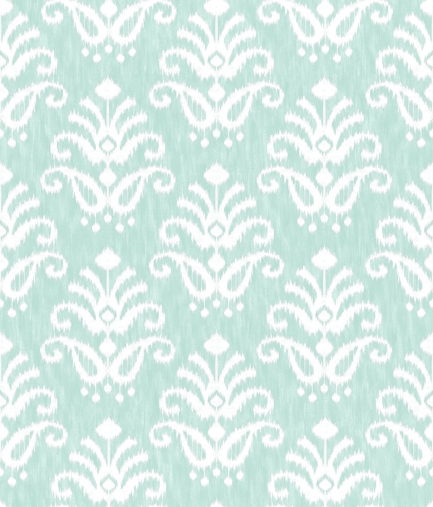 A-Street Prints Keaton Aqua Medallion Wallpaper, 20.5-in by 33-ft