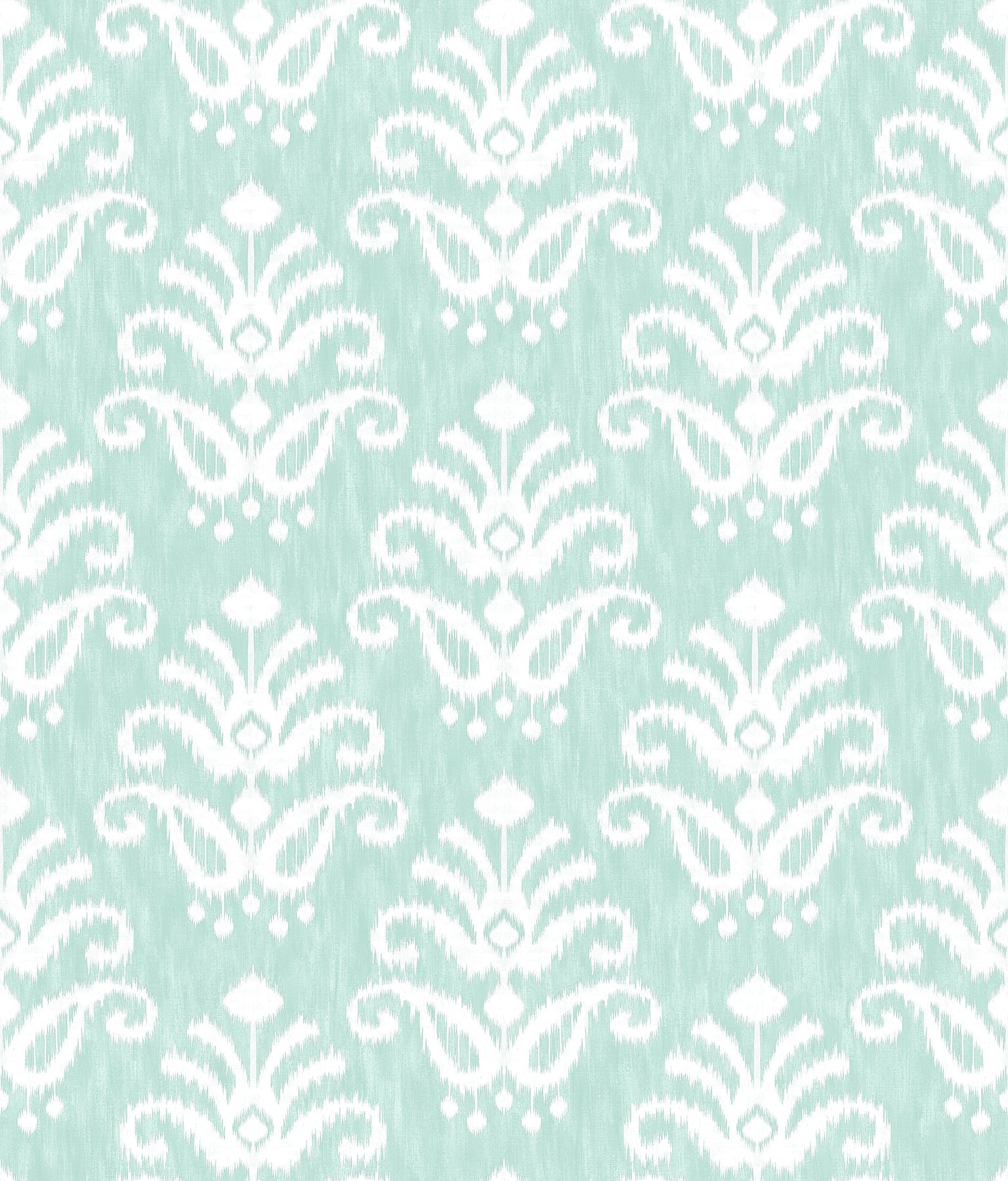 A-Street Prints Keaton Aqua Medallion Wallpaper, 20.5-in by 33-ft