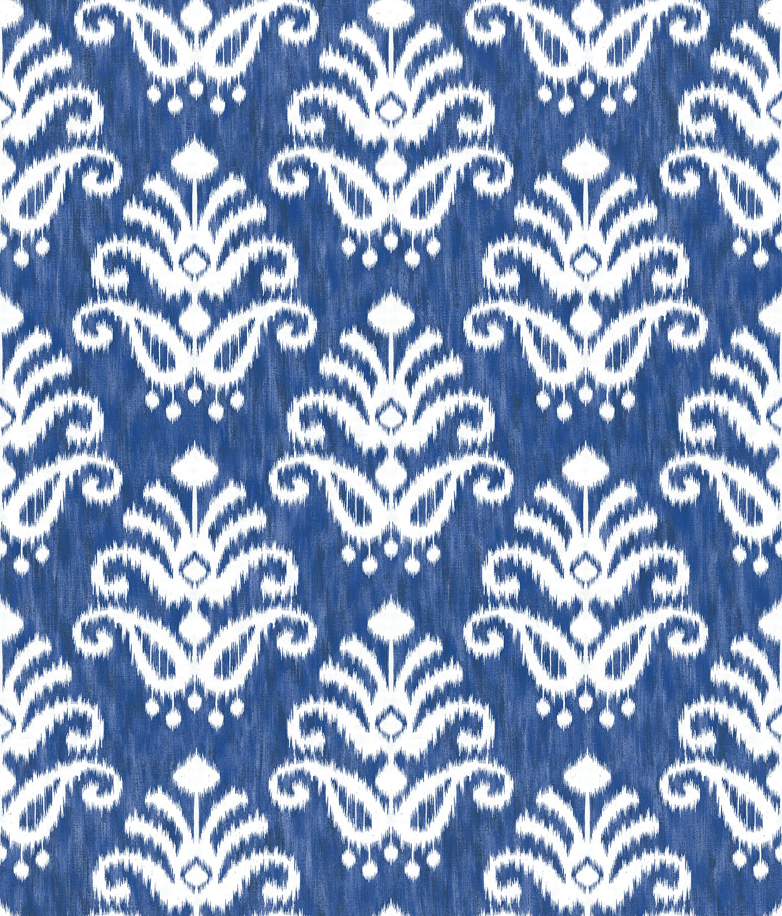 A-Street Prints Keaton Blue Medallion Wallpaper, 20.5-in by 33-ft