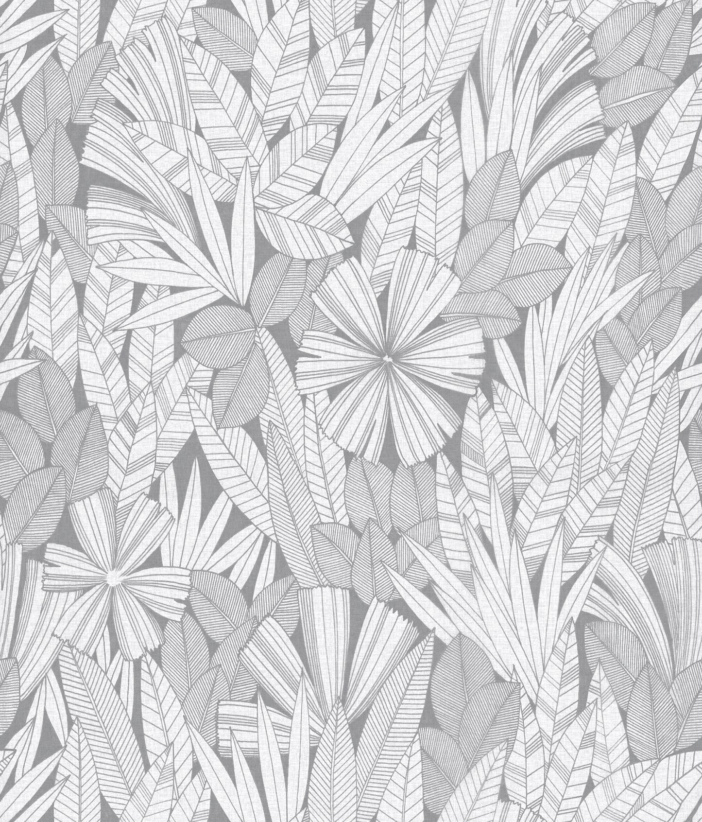 A-Street Prints Bannon Grey Leaves Wallpaper, 20.5-in by 33-ft