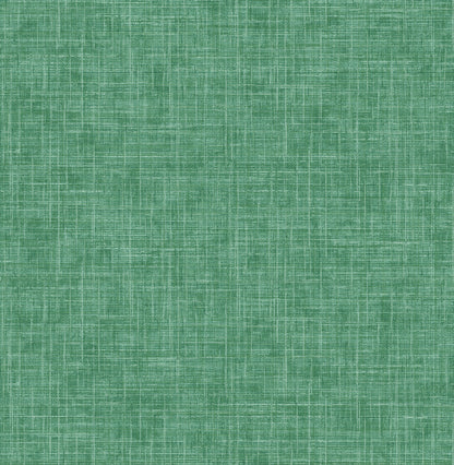 A-Street Prints Emerson Green Faux Linen Wallpaper, 20.5-in by 33-ft