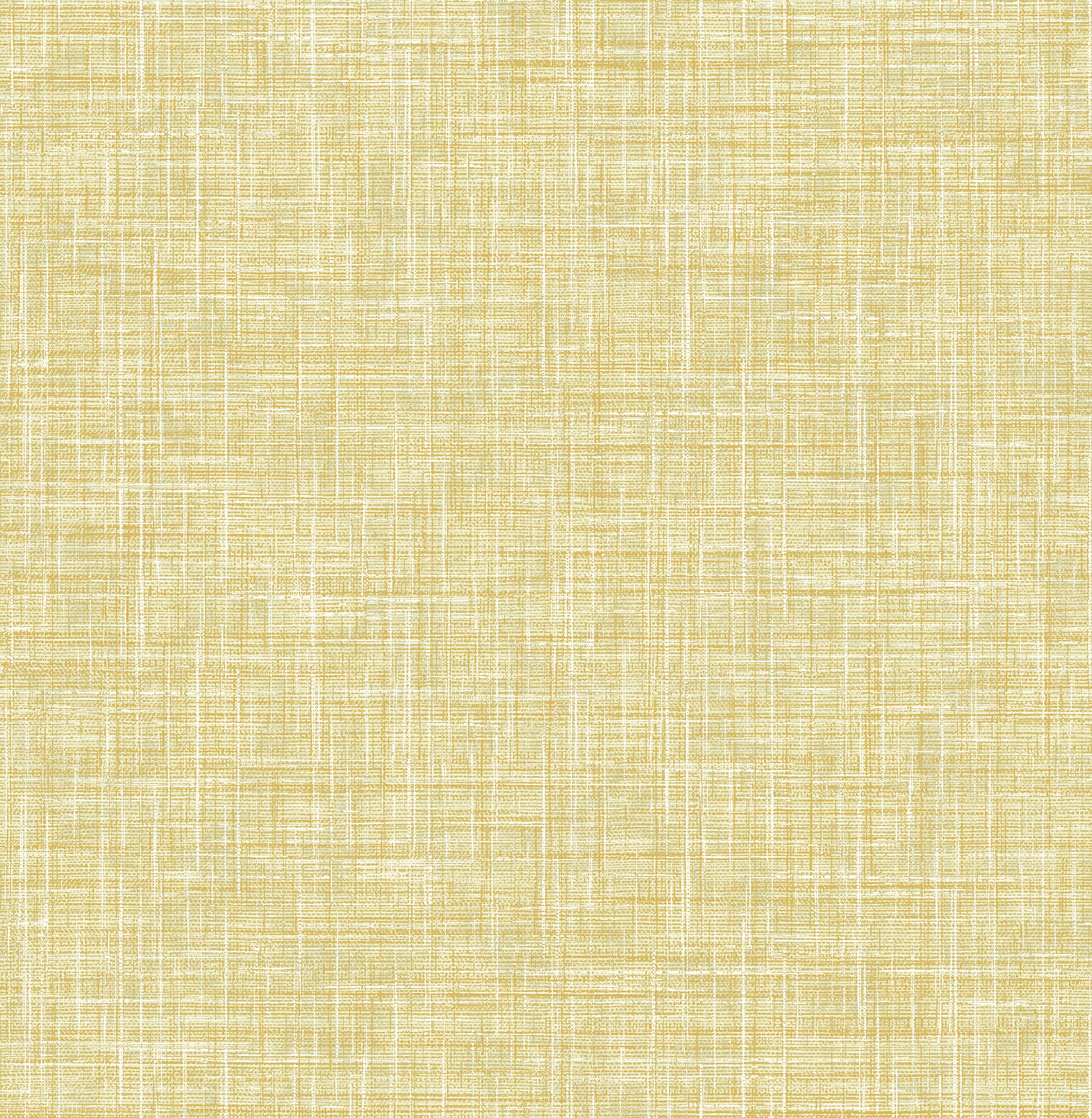 A-Street Prints Emerson Yellow Faux Linen Wallpaper, 20.5-in by 33-ft