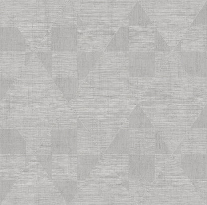 Advantage Wegener Sterling Geometric Wallpaper, 20.9-in by 33-ft