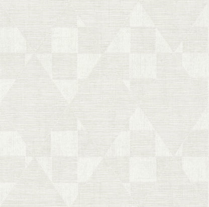 Advantage Wegener Champagne Geometric Wallpaper, 20.9-in by 33-ft