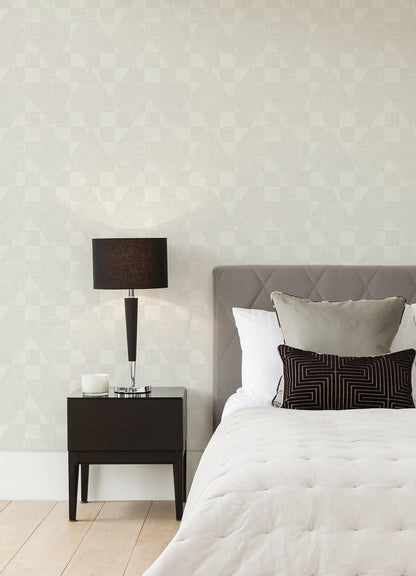 Advantage Wegener Champagne Geometric Wallpaper, 20.9-in by 33-ft