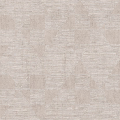 Advantage Wegener Blush Geometric Wallpaper, 20.9-in by 33-ft