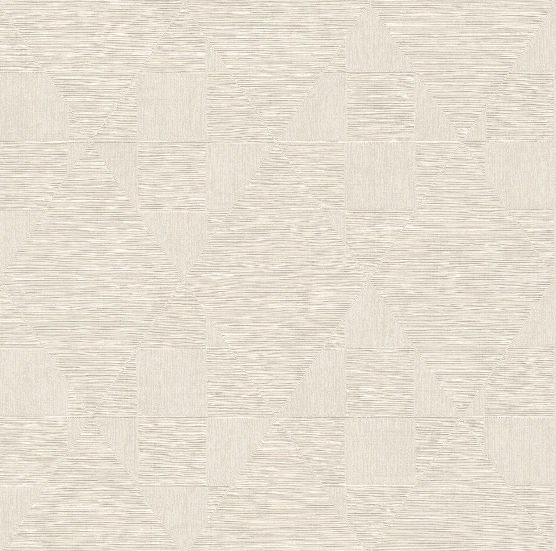 Advantage Wegener Ivory Geometric Wallpaper, 20.9-in by 33-ft