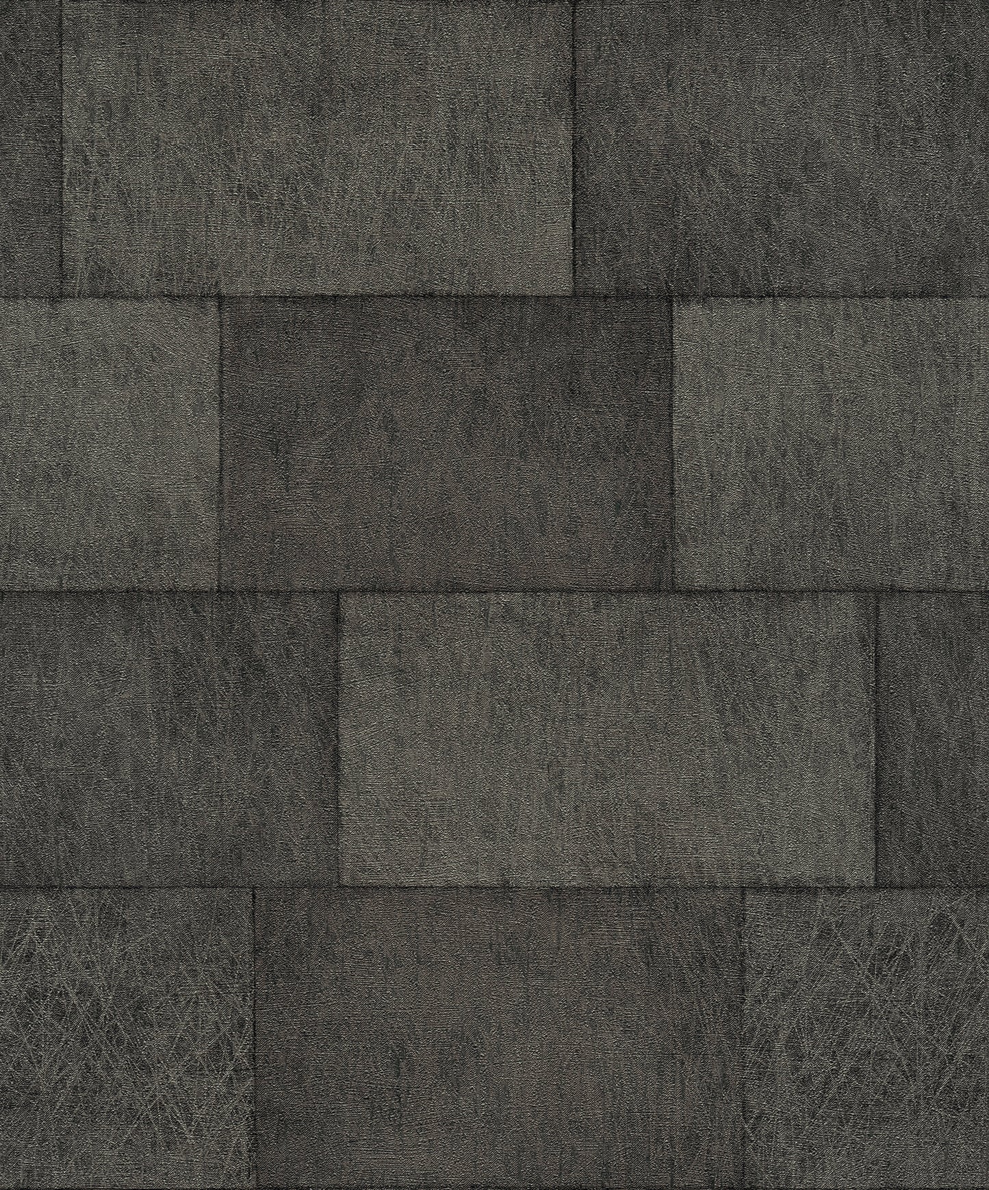 Advantage Lyell Charcoal Stone Wallpaper, 20.9-in by 33-ft