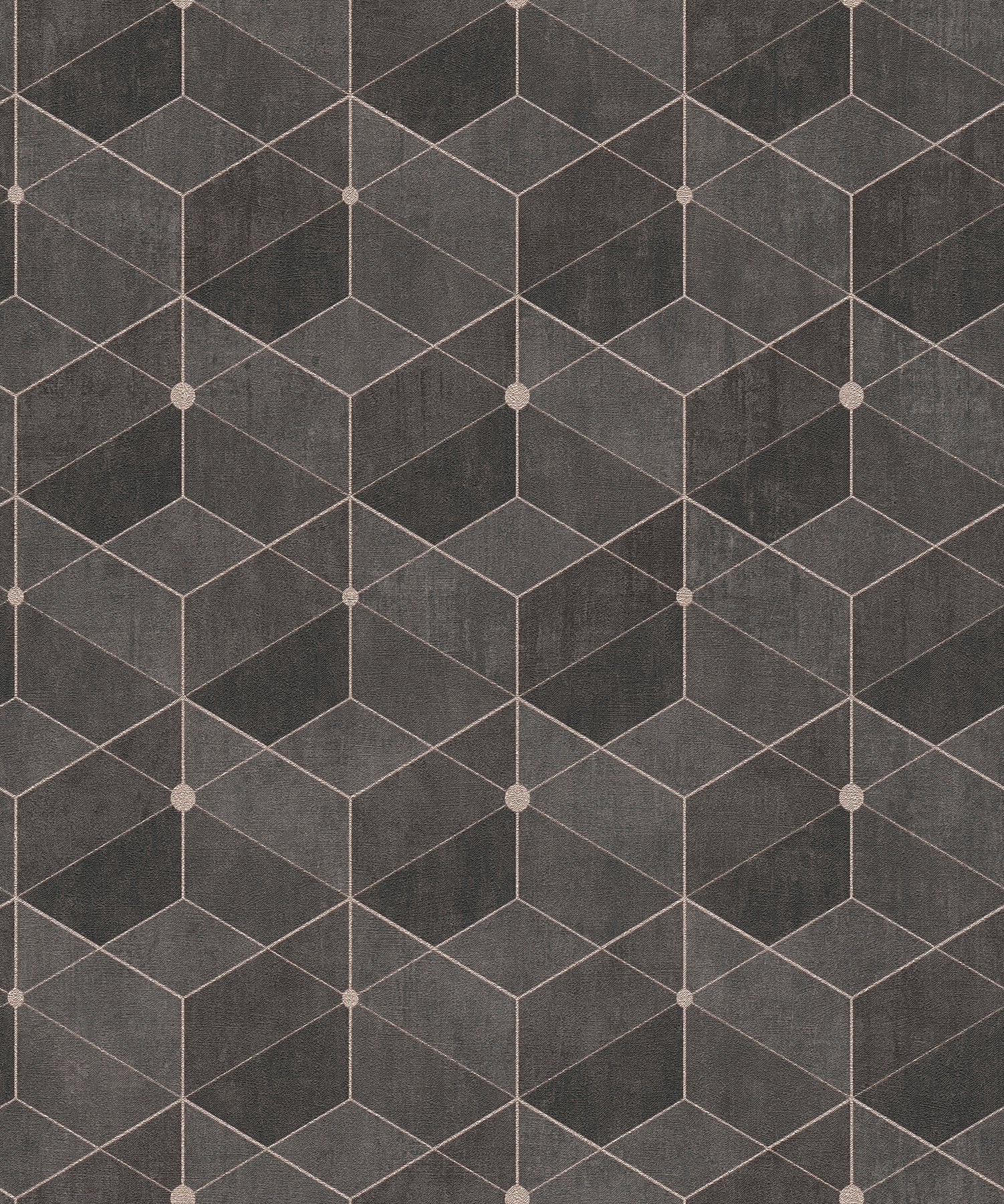 Advantage Muir Chocolate Geo Wallpaper, 20.9-in by 33-ft