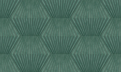 Advantage Lehnmann Teal Geo Wallpaper, 20.9-in by 33-ft